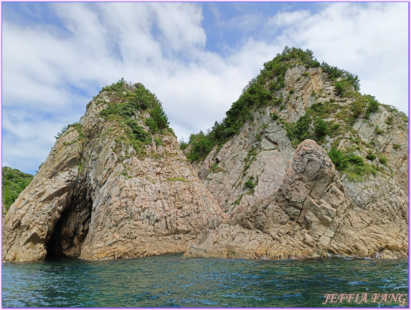 山陰海岸地質公園,日本旅遊,浦富海岸 (うらどめかいがん),浦富海岸之環島遊覽船,鳥取Tottori,鳥取旅遊