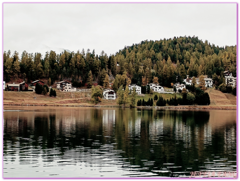 格勞賓登州Graubunden,歐洲Europe,歐洲旅遊,瑞士Switzerland,聖莫里茲St. Moritz,聖莫里茲湖及市區