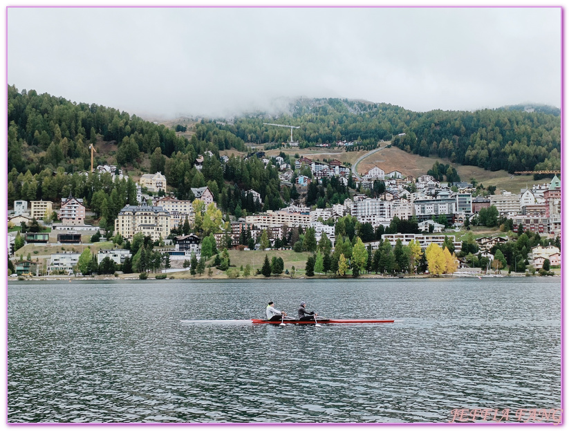 格勞賓登州Graubunden,歐洲Europe,歐洲旅遊,瑞士Switzerland,聖莫里茲St. Moritz,聖莫里茲湖及市區