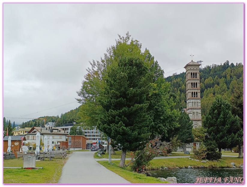 格勞賓登州Graubunden,歐洲Europe,歐洲旅遊,瑞士Switzerland,聖莫里茲St. Moritz,聖莫里茲湖及市區