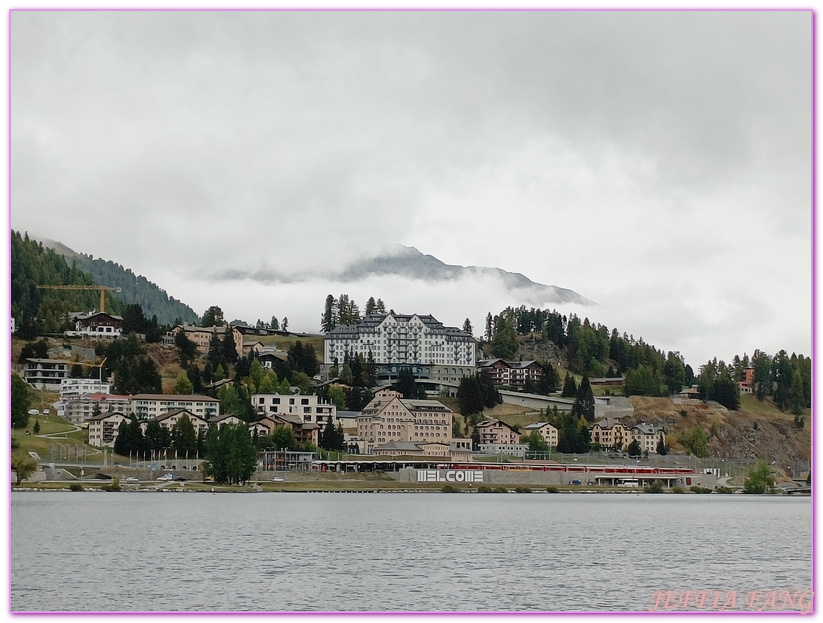 格勞賓登州Graubunden,歐洲Europe,歐洲旅遊,瑞士Switzerland,聖莫里茲St. Moritz,聖莫里茲湖及市區