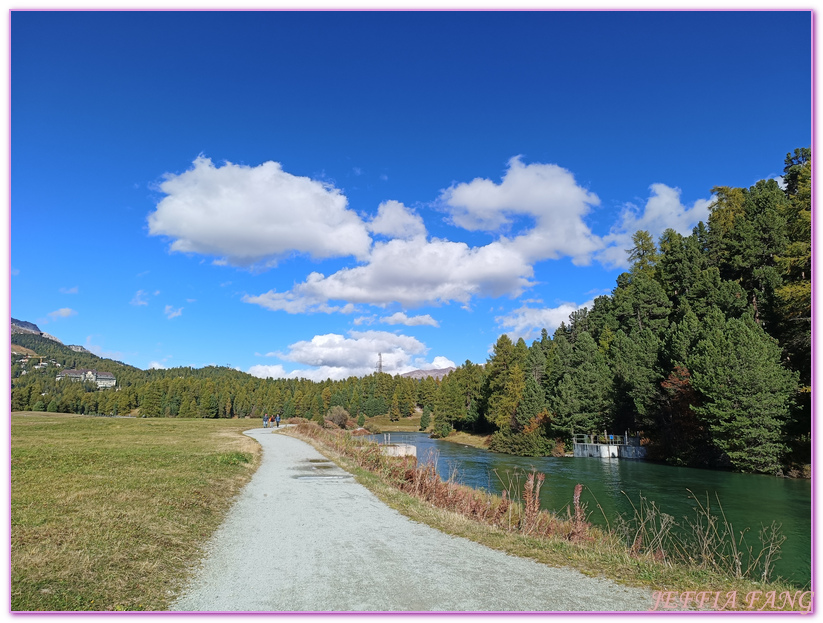 Biking,Ｈiking,Lake Champfer尚菲爾湖,Pappalou Restaurant,席爾瓦普拉納Silvaplana,席爾瓦普拉納湖Silvaplana Lake,格勞賓登州Graubunden,歐洲Europe,歐洲單車之旅,歐洲旅遊,聖莫里茲St. Moritz