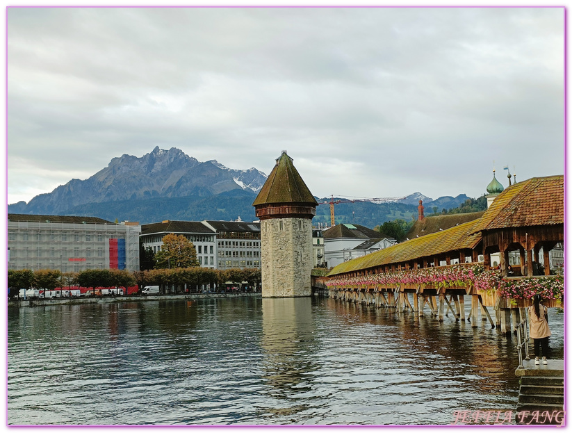 卡貝爾橋,天鵝廣場Schwanenplatz,歐洲Europe,歐洲旅遊,獅子紀念碑,琉森Lucerne,琉森Luzern,琉森老城區,瑞士Switzerland,盧森