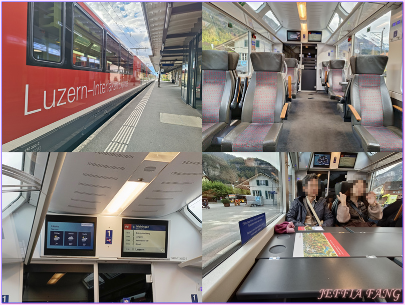 歐洲Europe,歐洲旅遊,琉森Lucerne,琉森Luzern,瑞士Switzerland,瑞士國鐵SBB,瑞士火車之旅,茵特拉肯Interlaken ↔琉森Lucerne(Luzern),黃金列車Golden  Pass Line