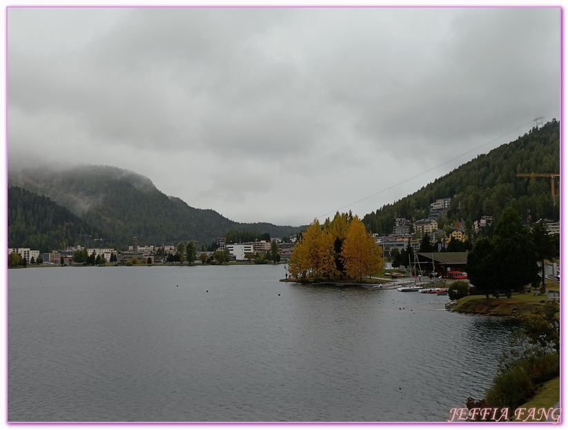 格勞賓登州Graubunden,歐洲Europe,歐洲旅遊,瑞士Switzerland,聖莫里茲St. Moritz,聖莫里茲湖及市區