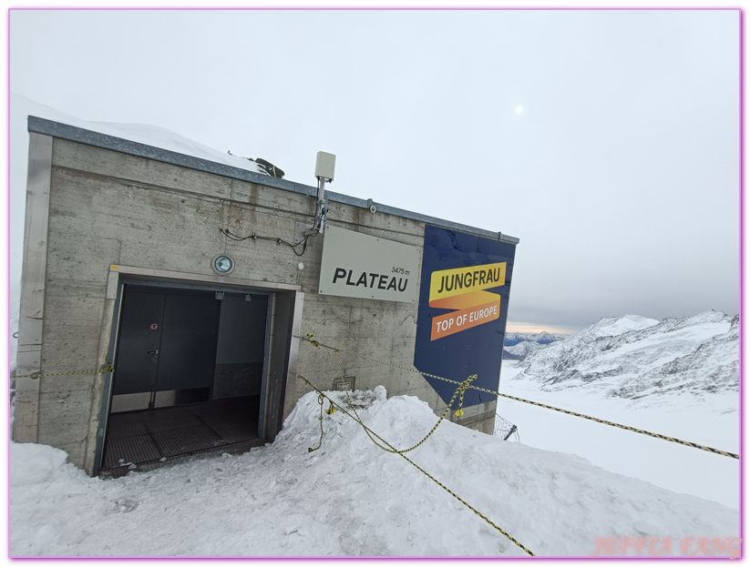 上少女峰車站交通工具,少女峰Jungfraujoch,歐洲Europe,歐洲之巔 Top of the Eruope,歐洲旅遊,瑞士Switzerland