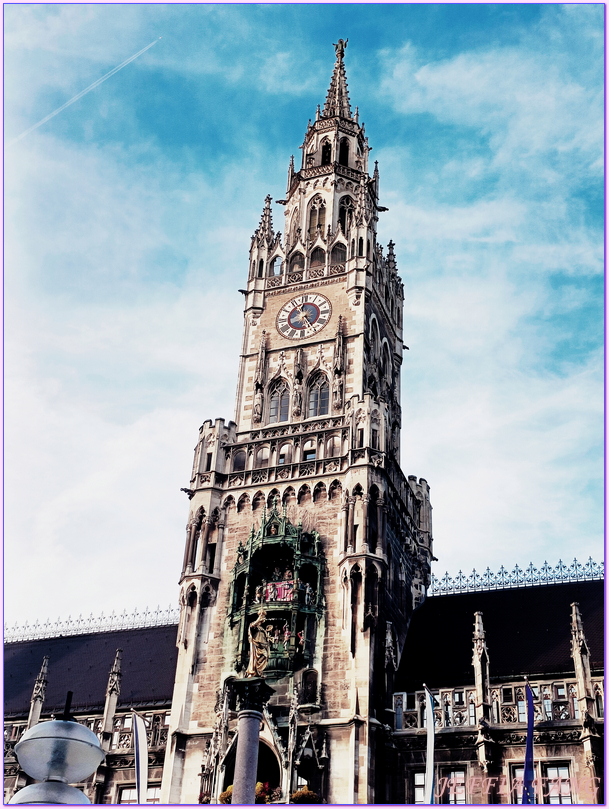 德國Germany,德國旅遊,慕尼黑Munich,慕尼黑中世紀老城區Altstadt,新市廳New Town Hall,歐洲Europe,歐洲旅遊,瑪利亞廣場Marienplatz,舊市政廳Altes Rathaus,農夫市集Viktualienmarkt