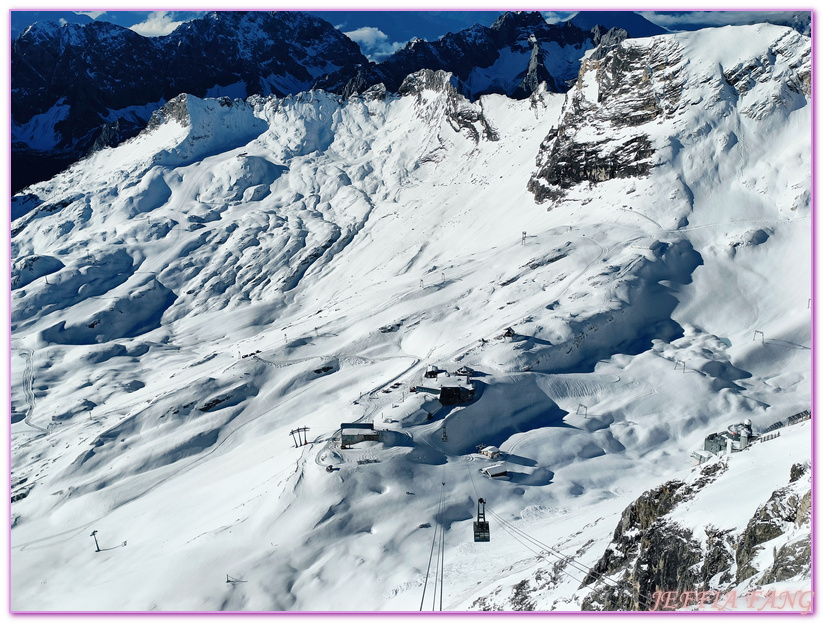 「楚格峰纜車Seilbahn Zugspitze/Cable Car Zugspitze」,佳蜜熙-帕滕基興Garmisch-Partenkirchen,德國Germany,德國旅遊,楚格峰Zugspitze,楚格峰冰川平台,歐洲Europe,歐洲旅遊