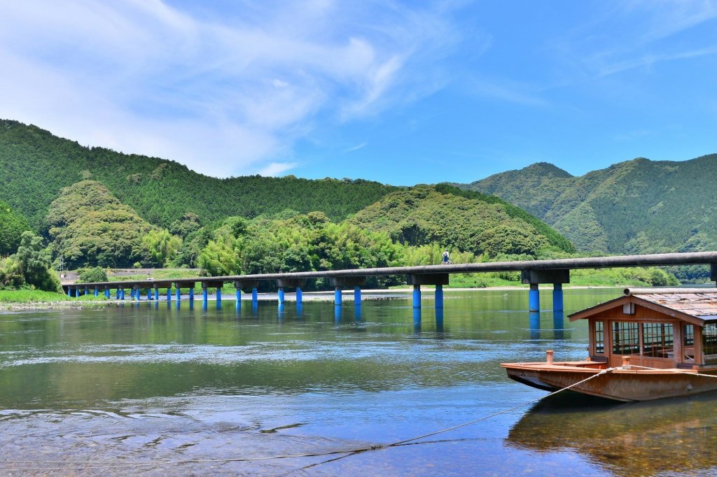 四國Shikoku,四萬⼗Hososhima,四萬十川,四萬十市鄉土博物館,日本旅遊,沉下橋,高知Kouchi